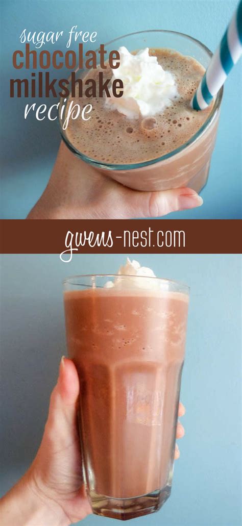 sugar free chocolate milkshake recipe.